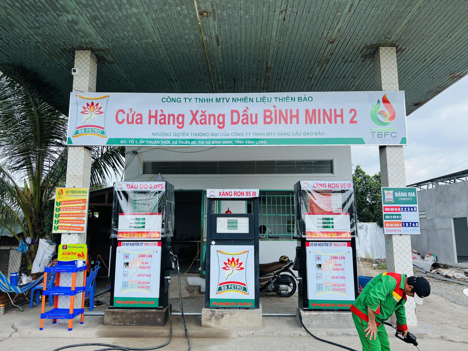 CHXD tại Vĩnh Long